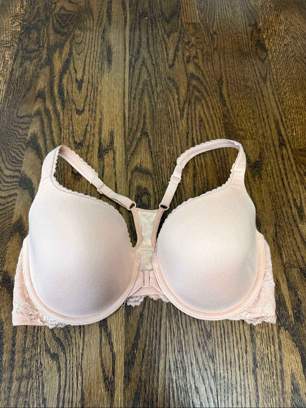 Victoria's Secret Nude Body by Victoria racerbsck Lace-Trim T-Shirt Bra
